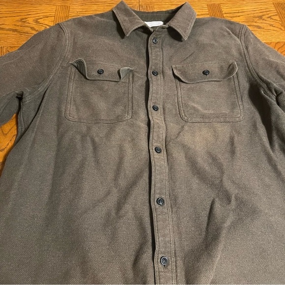 Everlane Men's Heavyweight Overshirt Shacket in Heathered Green Sz XXL *Flawed* - Picture 3 of 15